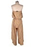 Shore 100% Rayon Stripes Orange Jumpsuit Size M - photo 2