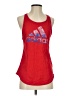 Adidas 100% Cotton Red Tank Top Size S - photo 1
