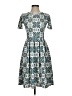 Lularoe Print Teal Casual Dress Size XS - photo 1