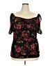 Assorted Brands 100% Polyester Black 3/4 Sleeve Blouse Size 2X - photo 1