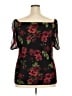 Assorted Brands 100% Polyester Black 3/4 Sleeve Blouse Size 2X - photo 2