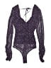 Lulus 100% Polyester Purple Bodysuit Size S - photo 2
