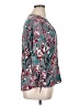 Apt. 9 100% Rayon Floral Multi Color Teal 3/4 Sleeve Blouse Size XL - photo 4