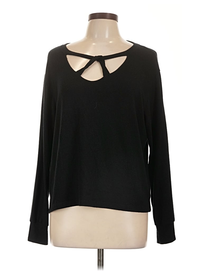 Pre-owned Lna Pullover Sweater In Black