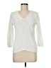 Chaps 100% Cotton Ivory Pullover Sweater Size M - photo 1