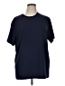 Fabletics Solid Blue Short Sleeve T-Shirt Size XL - photo 1