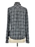 Paige 100% Viscose Checkered-gingham Gray Long Sleeve Button-Down Shirt Size S - photo 2