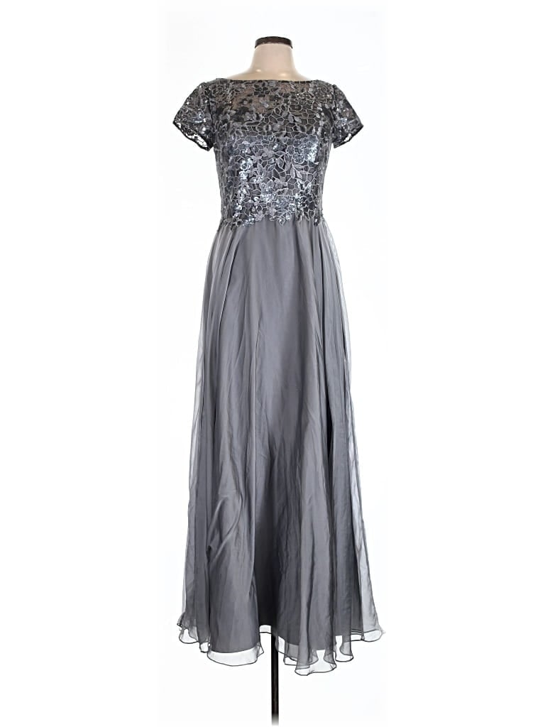 Pre-owned La Femme Cocktail Dress In Silver