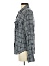 Paige 100% Viscose Checkered-gingham Gray Long Sleeve Button-Down Shirt Size S - photo 5