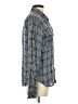Paige 100% Viscose Checkered-gingham Gray Long Sleeve Button-Down Shirt Size S - photo 4
