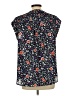 Daniel Rainn 100% Polyester Black Short Sleeve Blouse Size L - photo 2