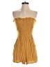 American Eagle Outfitters 100% Viscose Stripes Gold Yellow Romper Size XS - photo 1