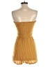 American Eagle Outfitters 100% Viscose Stripes Gold Yellow Romper Size XS - photo 2