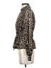 Ember 100% Polyester Animal Print Brown Long Sleeve Blouse Size S - photo 5
