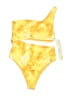 Devon Windsor Tie-dye Yellow Orange Swimsuit Bottoms Size M - photo 1
