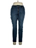 Inc Denim Solid Blue Jeans Size 14 - photo 1
