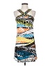 BCBGMAXAZRIA Graphic Blue Cocktail Dress Size XS - photo 1