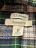 L.L.Bean 100% Cotton Plaid Green Long Sleeve Button-Down Shirt Size M (petite) - photo 7