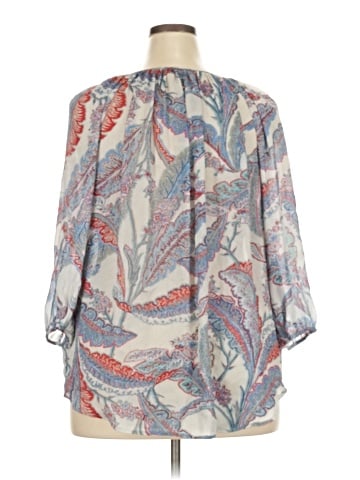 Chaps 3/4 Sleeve Blouse (view 2)