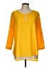 Temt Yellow 3/4 Sleeve Blouse Size L - photo 1
