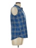 Claudia Richard Blue Sleeveless Blouse Size L - photo 4