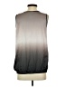 Apostrophe 100% Polyester Gray Sleeveless Blouse Size S - photo 2
