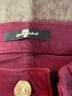 7 For All Mankind Burgundy Jeans Size 24 waist - photo 4