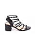 Schutz 100% Leather Black Sandals Size 6 1/2 - photo 1