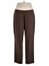 Susan Graver Solid Brown Casual Pants Size 1X - photo 1