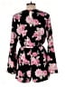 Lily Rose 100% Polyester Floral Black Romper Size L - photo 2