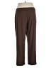 Susan Graver Solid Brown Casual Pants Size 1X - photo 2