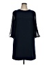 Halston Solid Blue Cocktail Dress Size 14 - photo 1