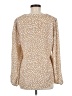 Gibson Look Animal Print Tan Long Sleeve Blouse Size M - photo 2