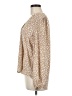 Gibson Look Animal Print Tan Long Sleeve Blouse Size M - photo 5