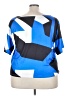 Unbranded Color Block Blue Short Sleeve T-Shirt Size 5X - photo 2