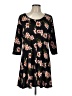 NY Collection Floral Black Casual Dress Size L (petite) - photo 1