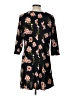 NY Collection Floral Black Casual Dress Size L (petite) - photo 2