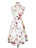 Hunter Bell 100% Polyester Floral White Cocktail Dress Size 2 - photo 2