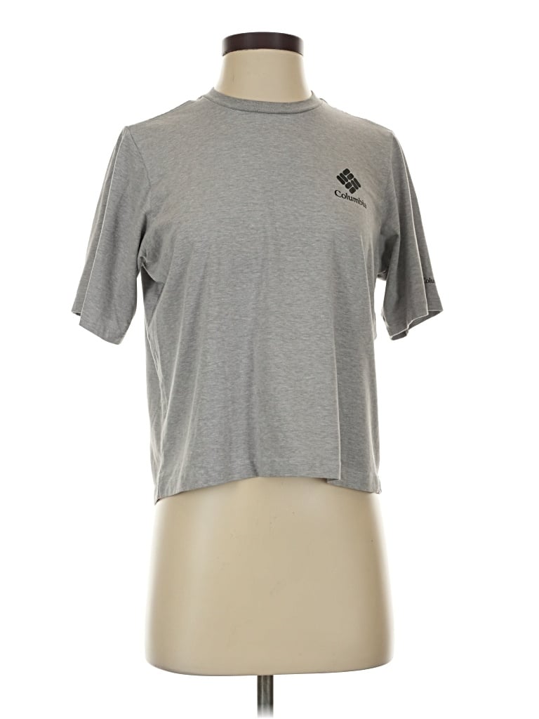 Pre-owned Columbia Active T-shirt In Gray