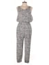 Assorted Brands 100% Cotton Chevron-herringbone Gray White Jumpsuit Size S - photo 1