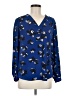 Premise Studio 100% Polyester Blue Long Sleeve Blouse Size M - photo 1
