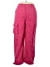 Love Tree 100% Polyester Pink Cargo Pants Size L - photo 1
