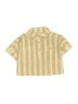BR 100% Cotton Stripes Yellow Short Sleeve Button-Down Shirt Size 3-6 mo - photo 1