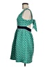 Judith March 100% Polyester Polka Dots Green Casual Dress Size M - photo 5