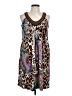 NY Collection Animal Print Brown Casual Dress Size L - photo 1