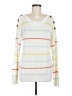 Misia 100% Acrylic Stripes White Pullover Sweater Size M - photo 1