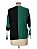 Aaeda Color Block Green Pullover Sweater Size L - photo 2