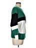 Aaeda Color Block Green Pullover Sweater Size L - photo 4