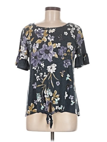 LC Lauren Conrad Short Sleeve Blouse (view 1)
