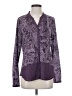 PrAna 100% Polyester Paisley Purple Long Sleeve Blouse Size S - photo 1